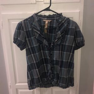 Plaid blouse